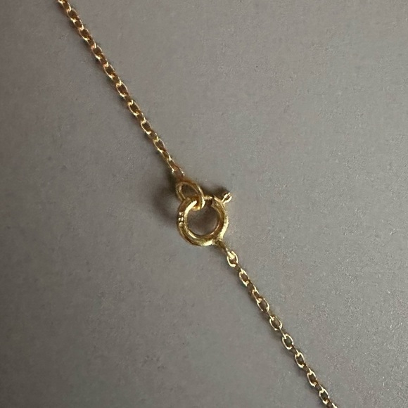 14k Gold Vermeil Round Link Gold Chain Necklace - Picture 7 of 8